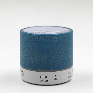 Φορητό μικρό στρογγυλό μικρό μπάσο USB Wireless Speaker Μίνι οδήγησε φως Bluetooth ηχείο με ραδιόφωνο FM